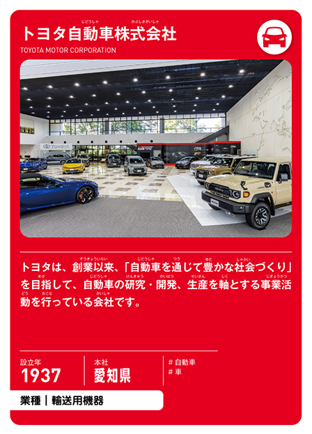 トヨタ本番の表面